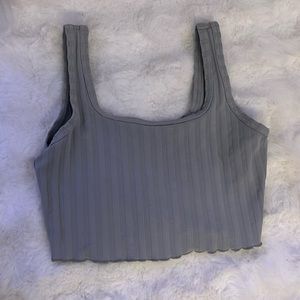 Gray Striped Aerie Tank